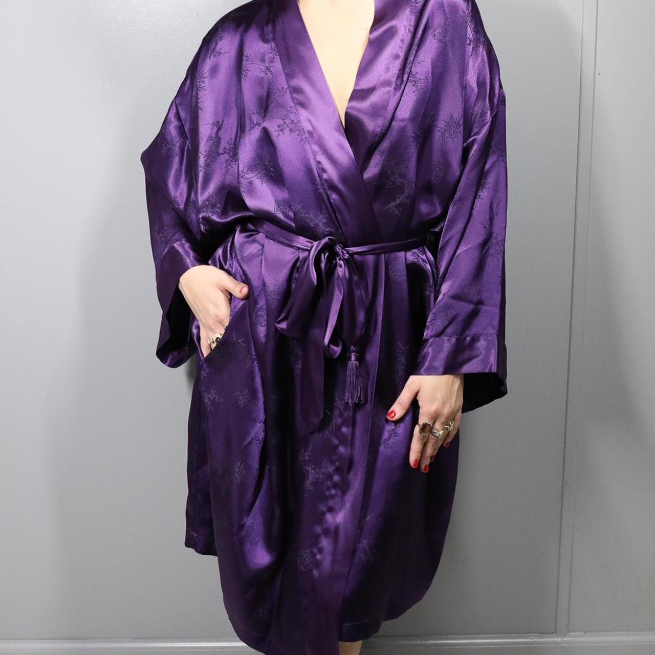 Mauve hotsell silk robe