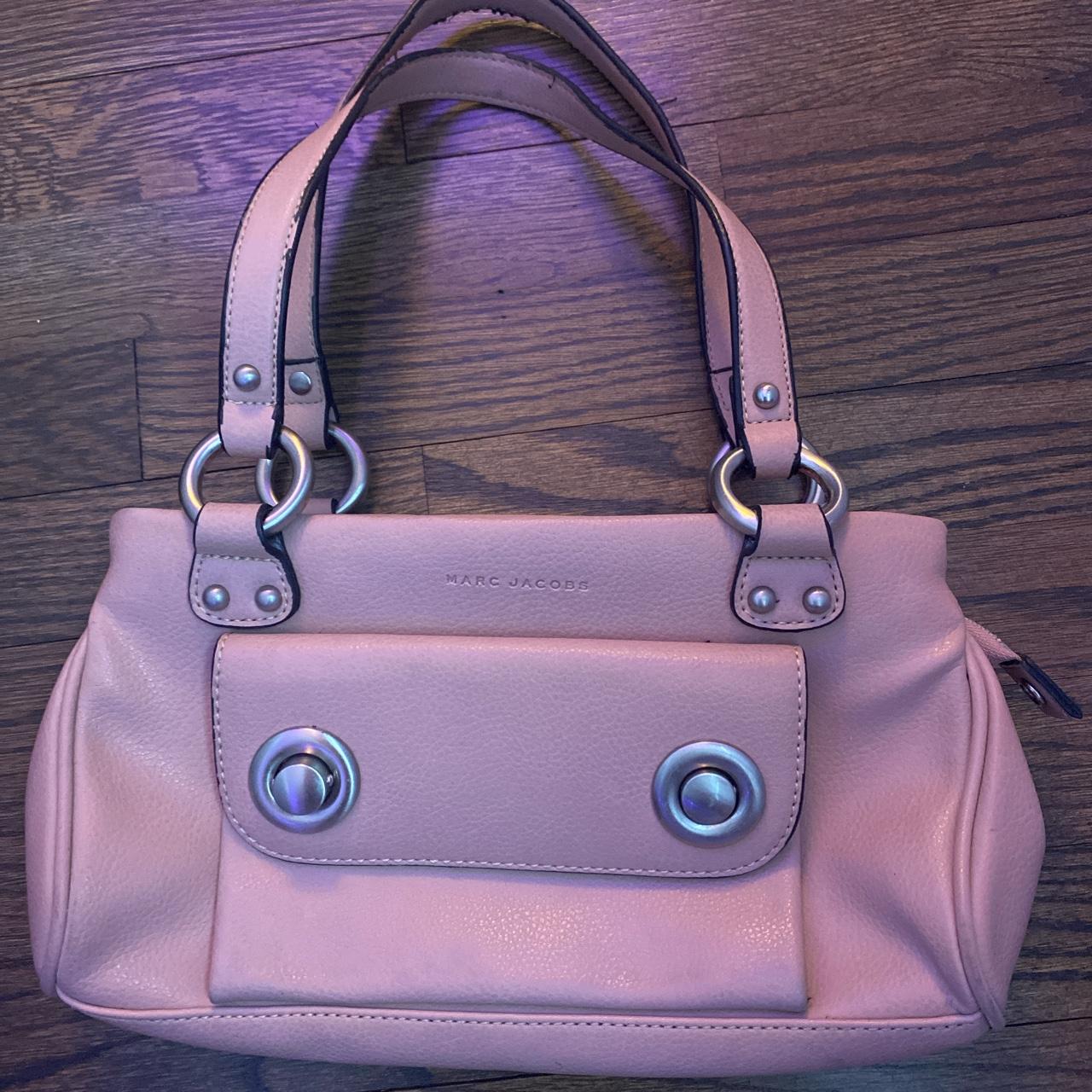 faux Marc Jacobs bag! Gorgeous pink color and in... - Depop