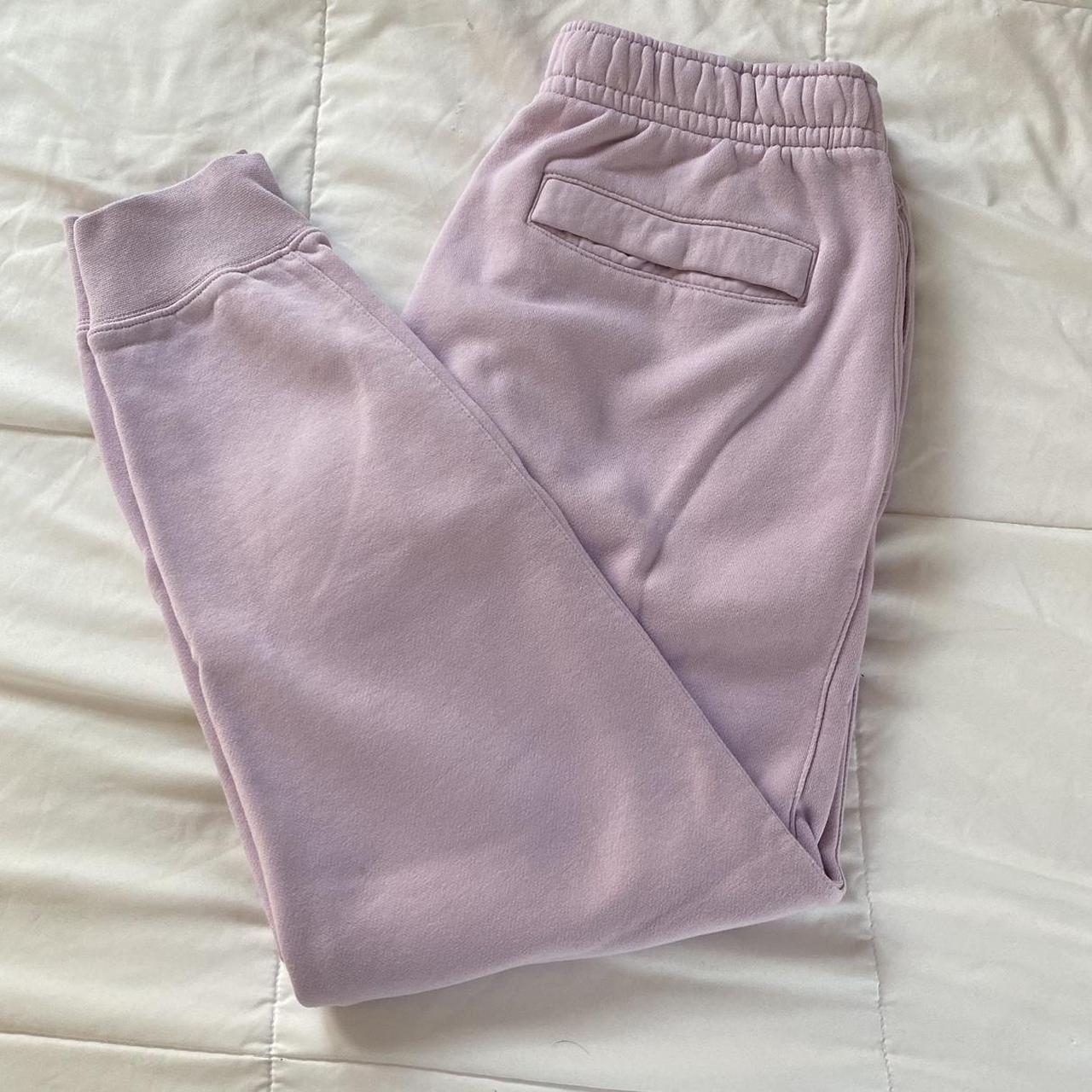 lavender purple nike sweatpants !! -so comfy and... - Depop