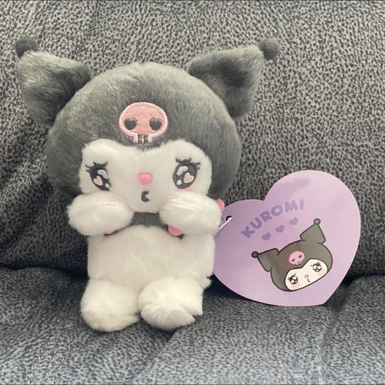 Heart Eyes Kuromi Plush Keychain Condition: New... - Depop