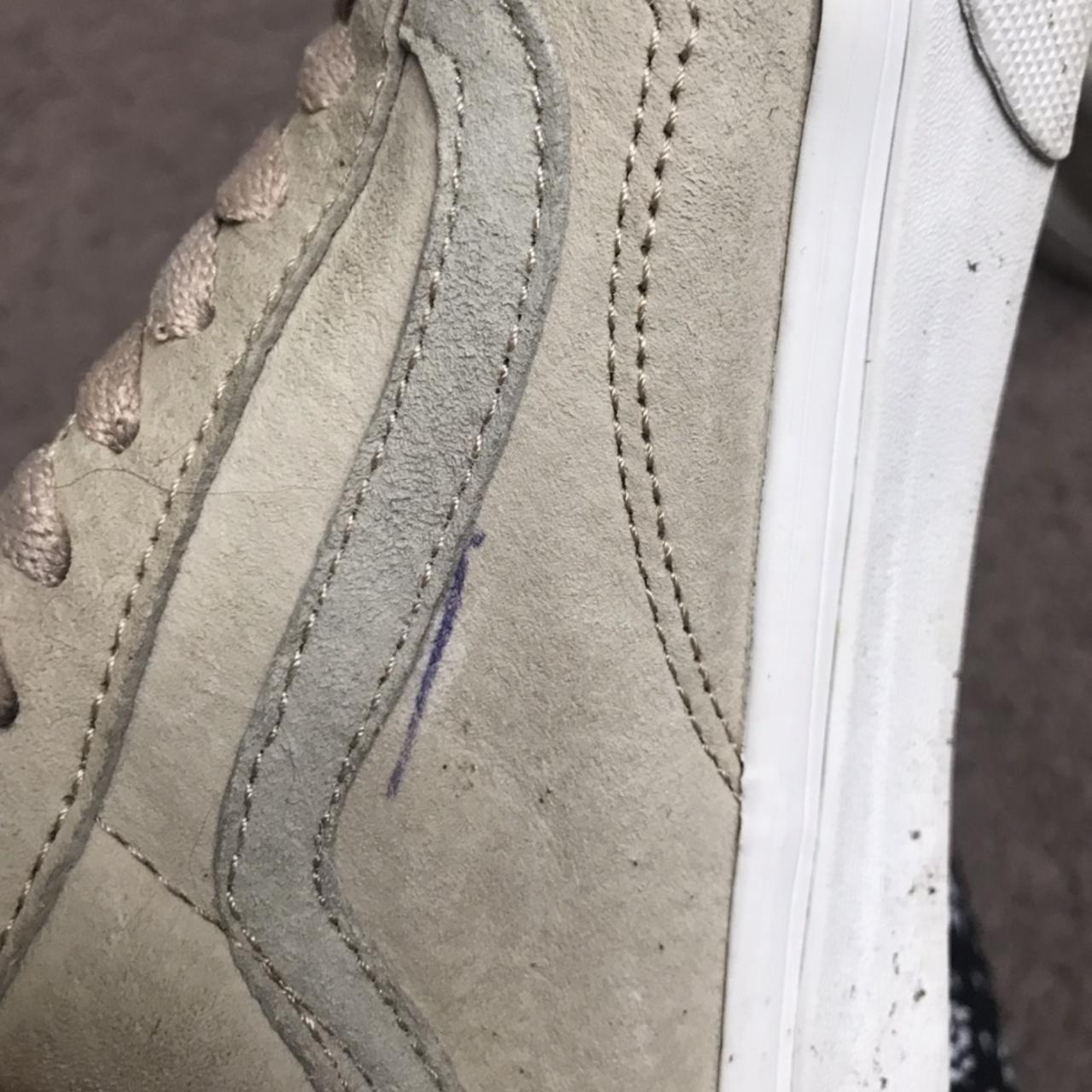 nude suede old skool vans