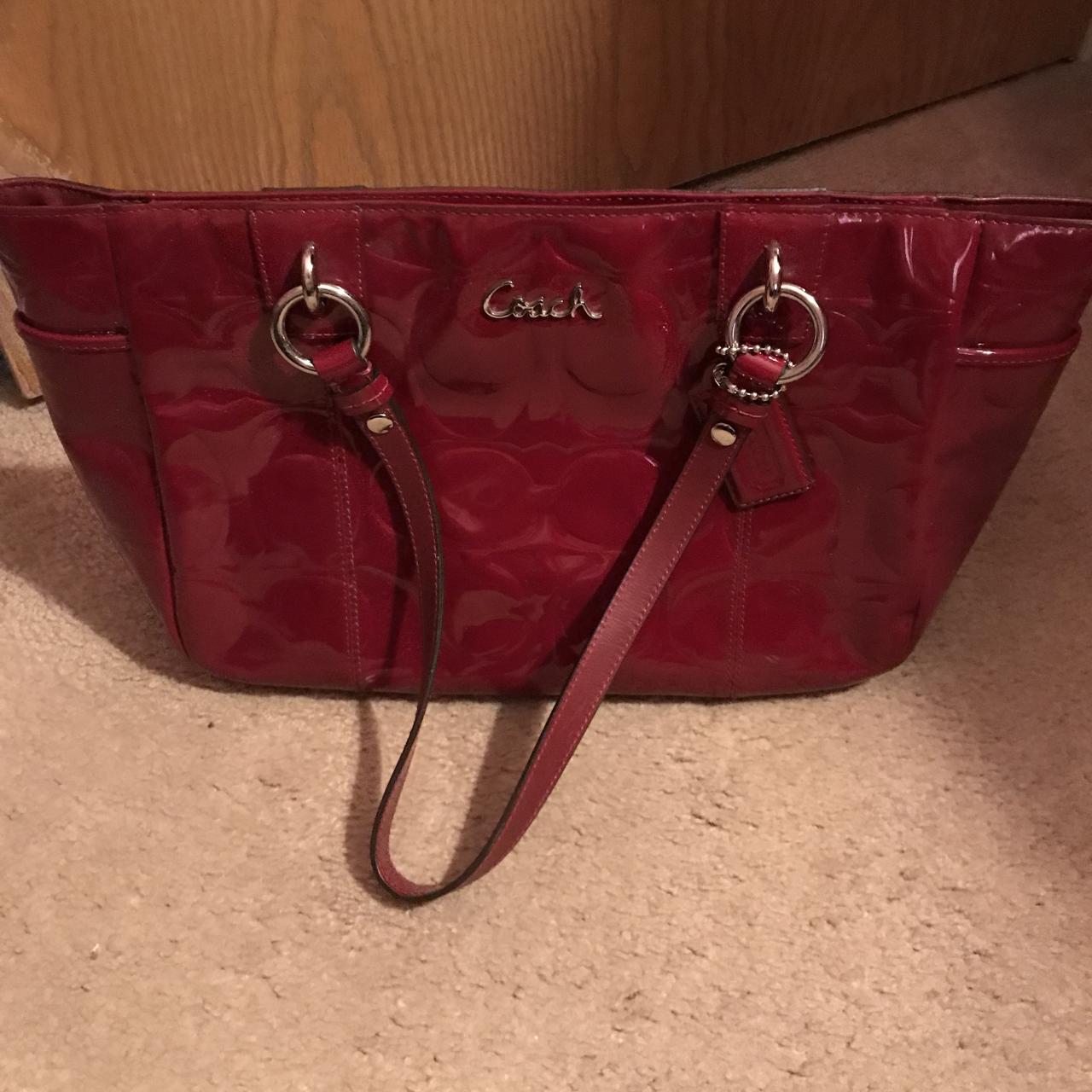Coach | Bags | Used Red Coach Purse And Wallet As A Set | Poshmark