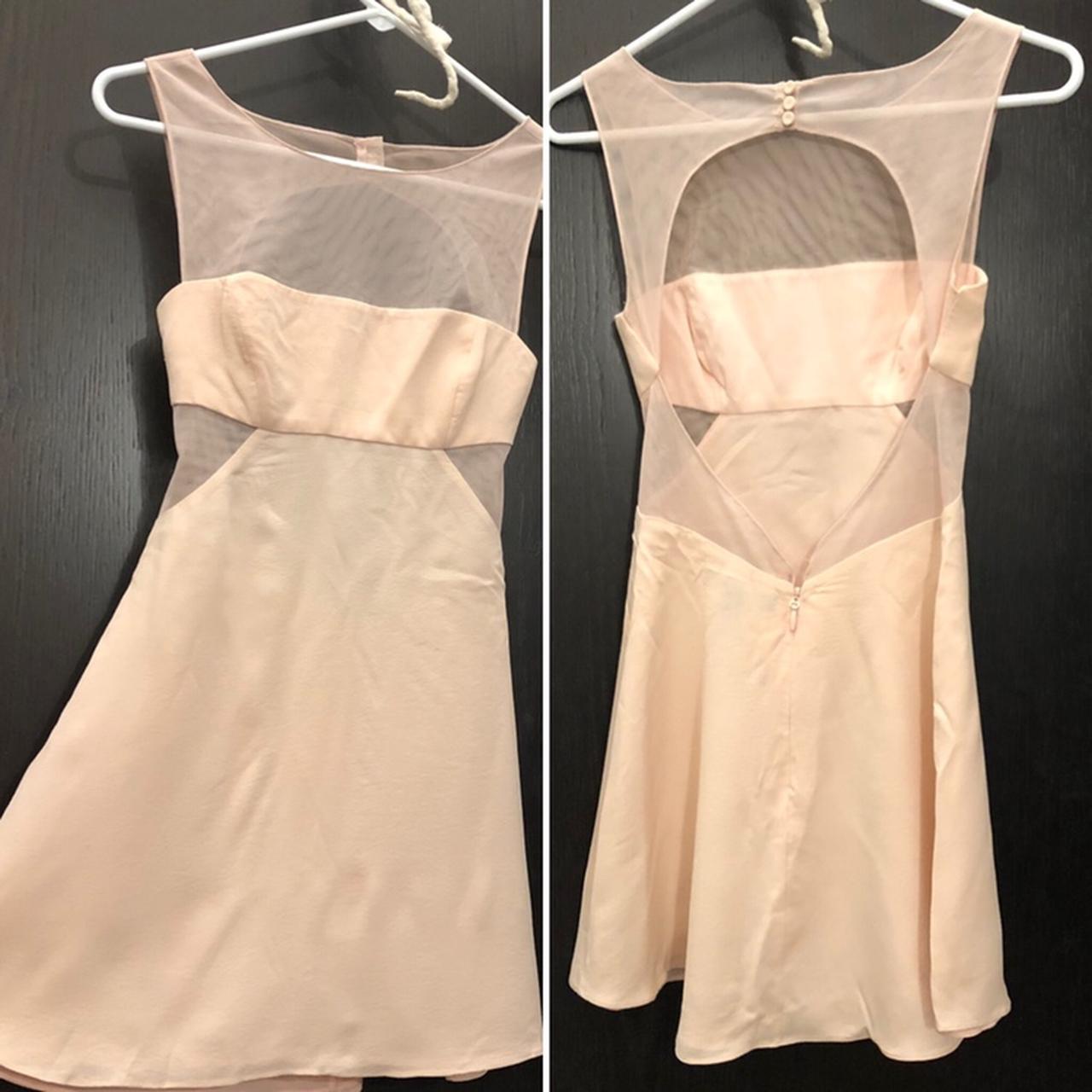 Reformation Women's Pink and Cream Dress