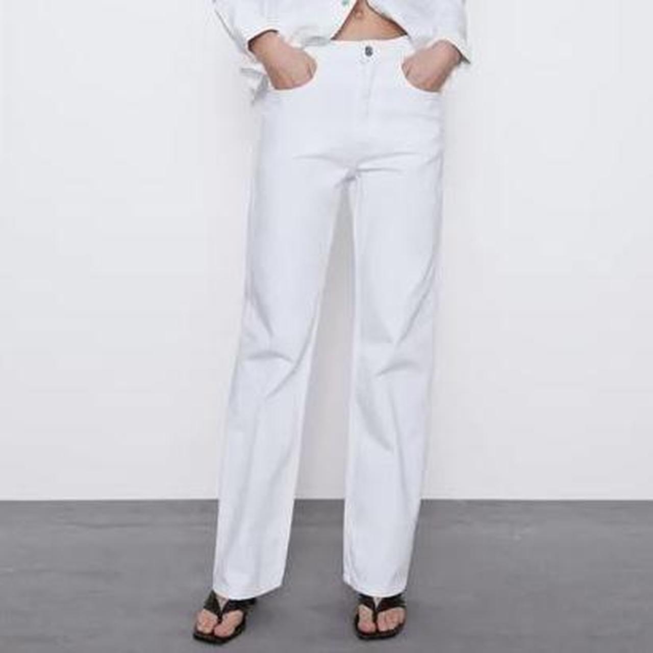 best zara white jeans