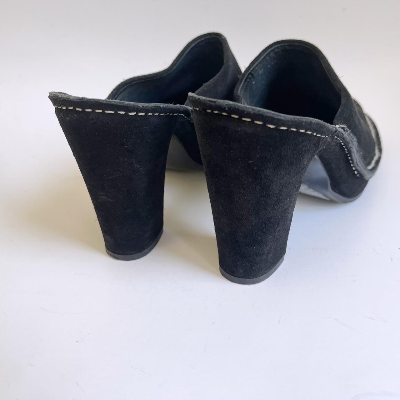 Product Image 3 - Vintage 90s black suede mules