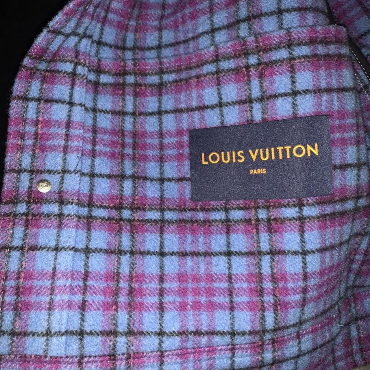 Louis Vuitton Cropped Flannel Blouson Trucker - Depop