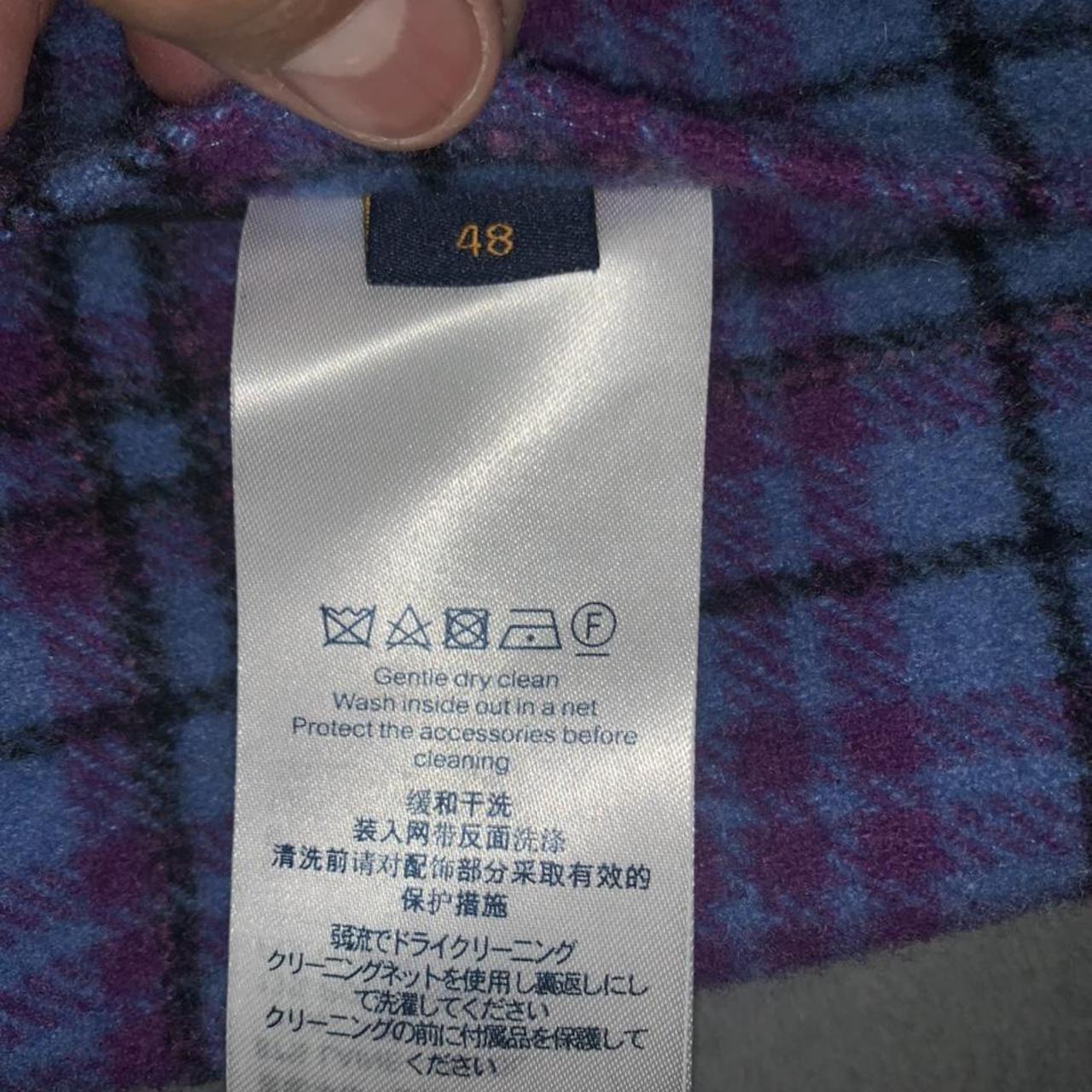 Shop Louis Vuitton Cropped Flannel Embellished Blouson (1A5QEL) by