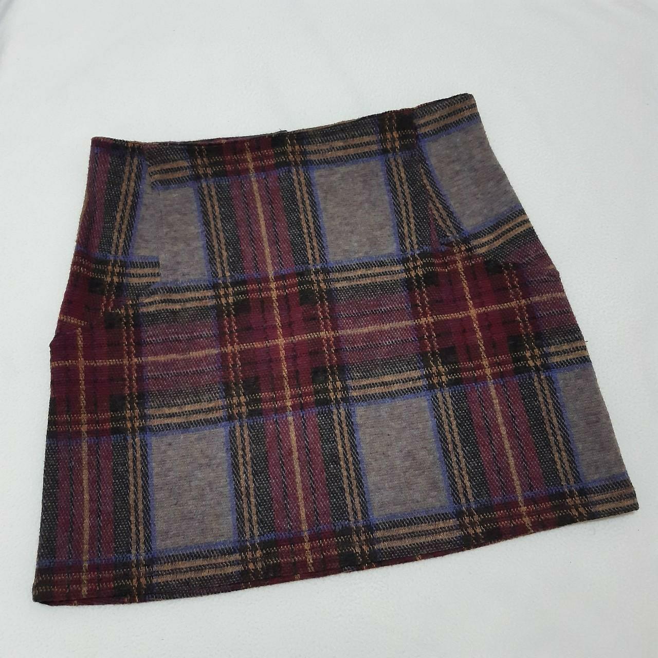 Authentic Topshop wool plaid miniskirt. Really nice!... - Depop