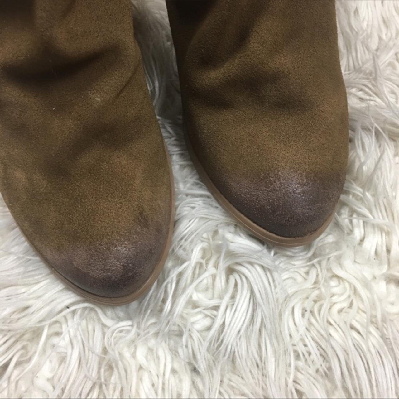 Buckle | Naughty Monkey Tan Suede Ankle Boots Size... - Depop