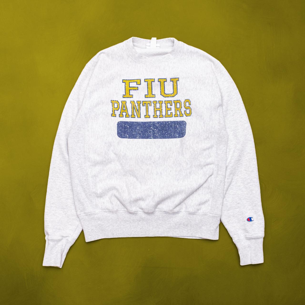 Y2K Champion Reverse Weave FIU Panthers Sweatshirt.... - Depop