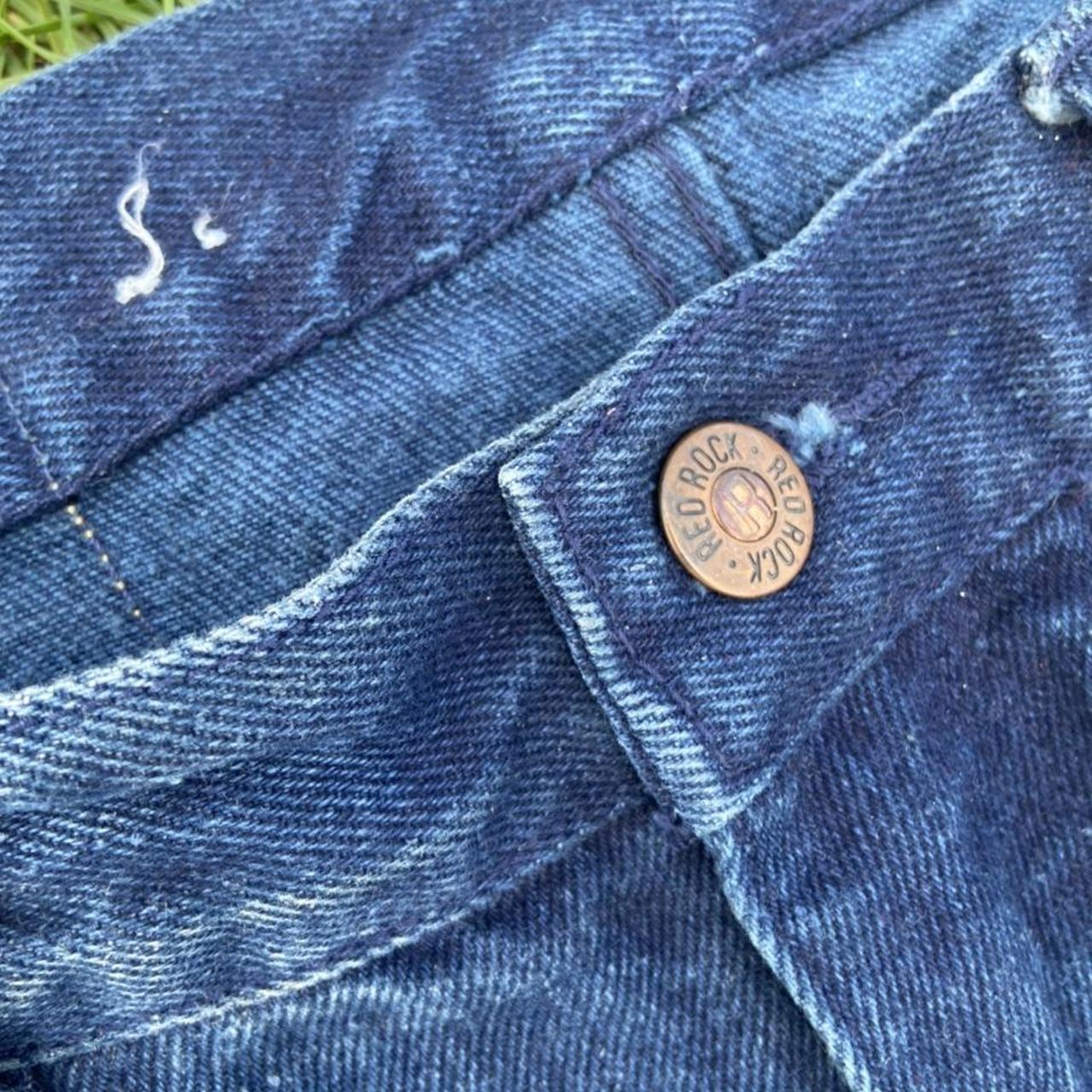 Vintage Straight Leg Jeans 32 waist super nice dark... - Depop
