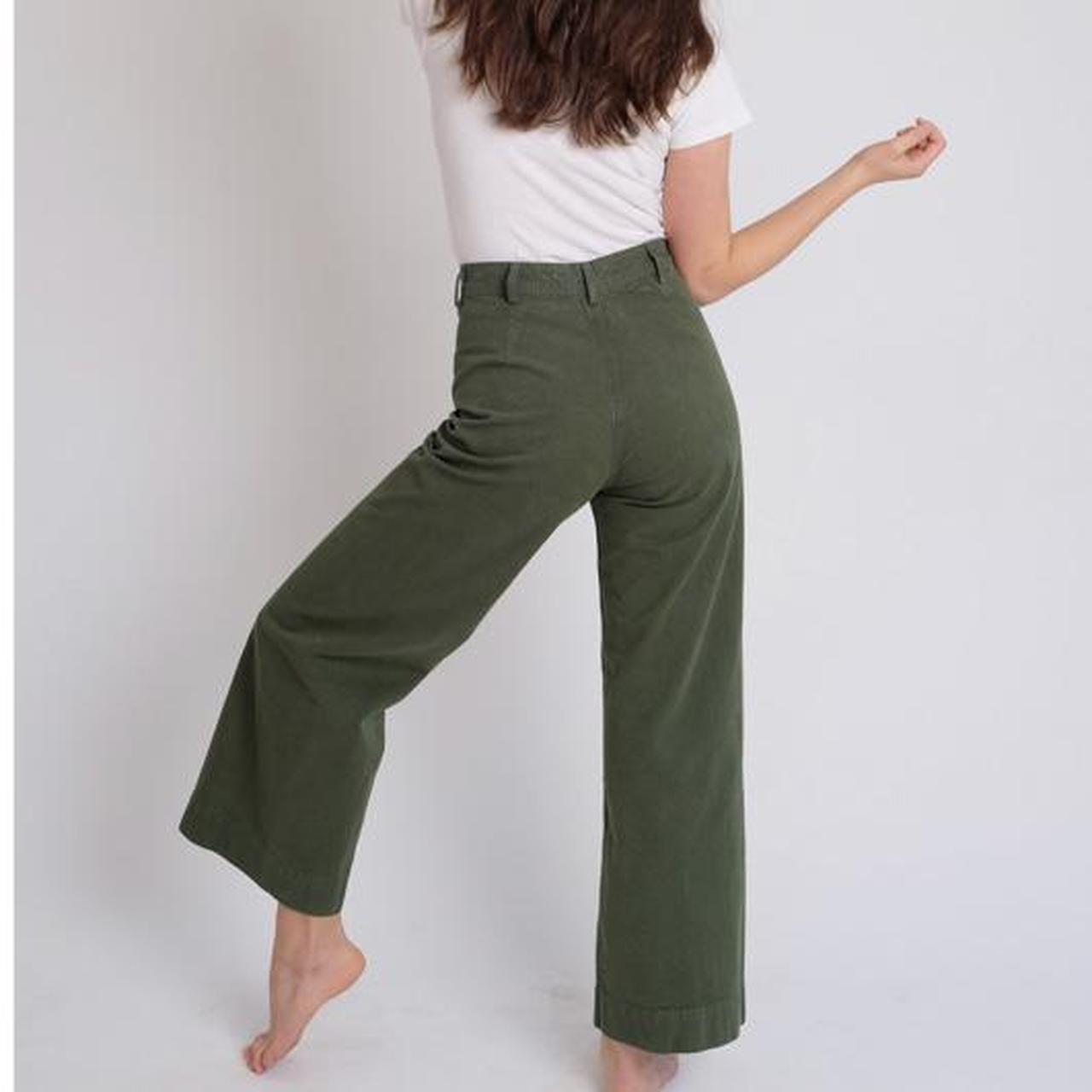 Women's Green and Khaki Jeans (2)