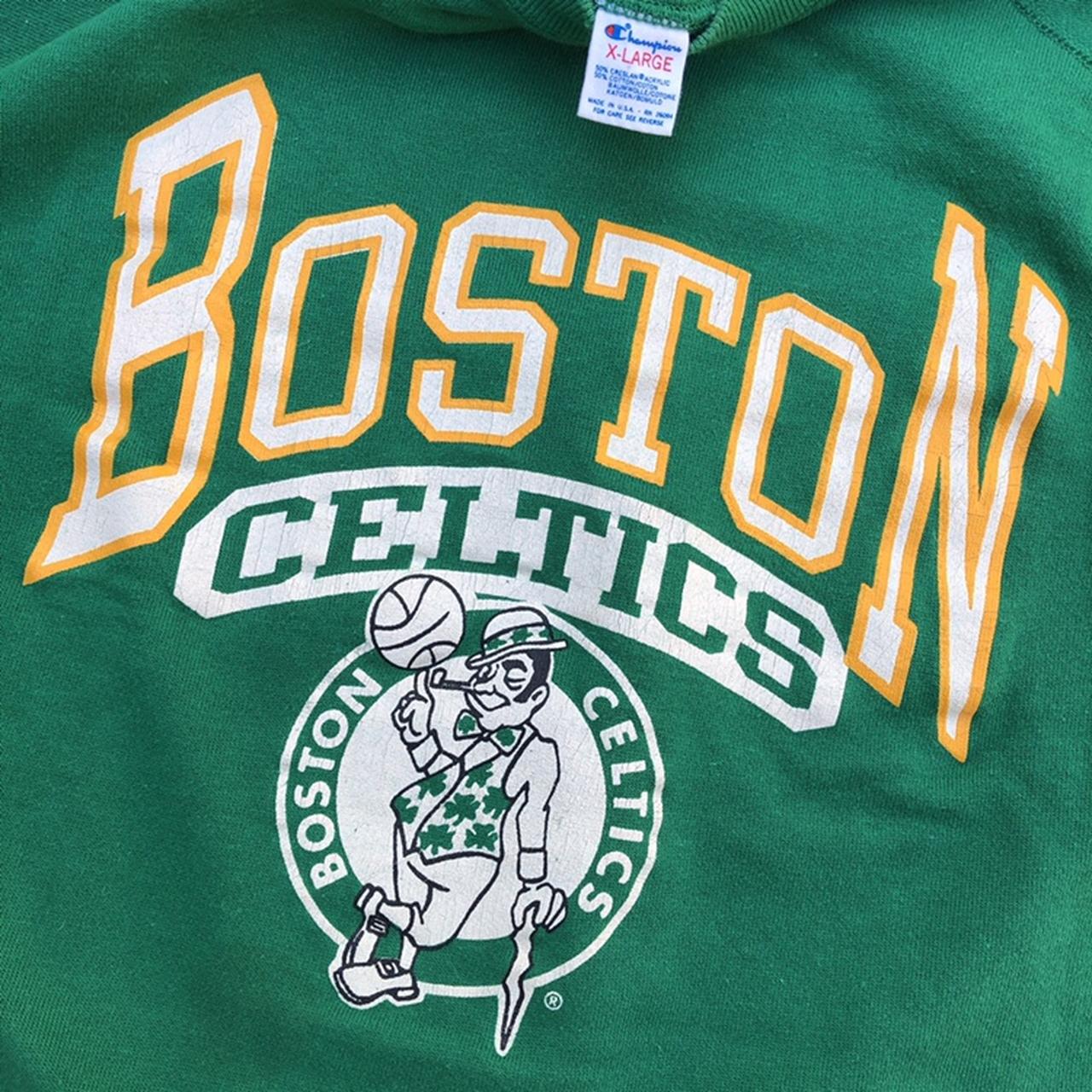 80’s Vintage Champion Boston Celtics Sweatshirt fits... - Depop