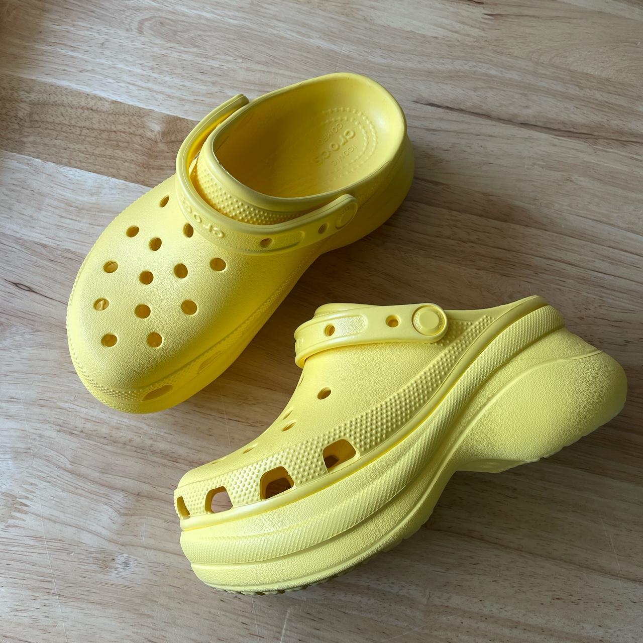 yellow bae crocs