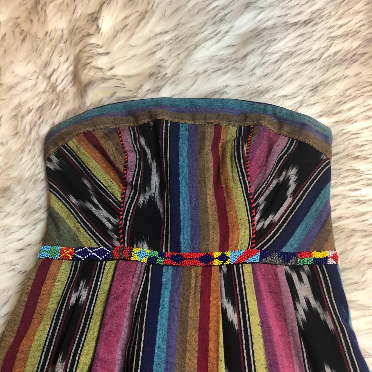 Anthropologie Edme & Esyllte rainbow striped boho dress deals