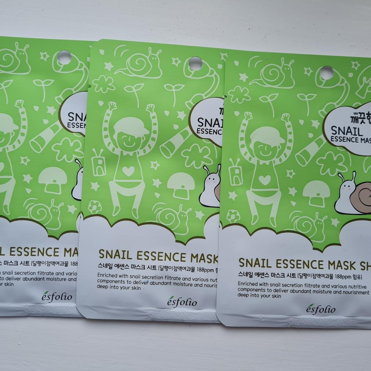 3 x Esfolio snail essence mask >Purchased from... Depop