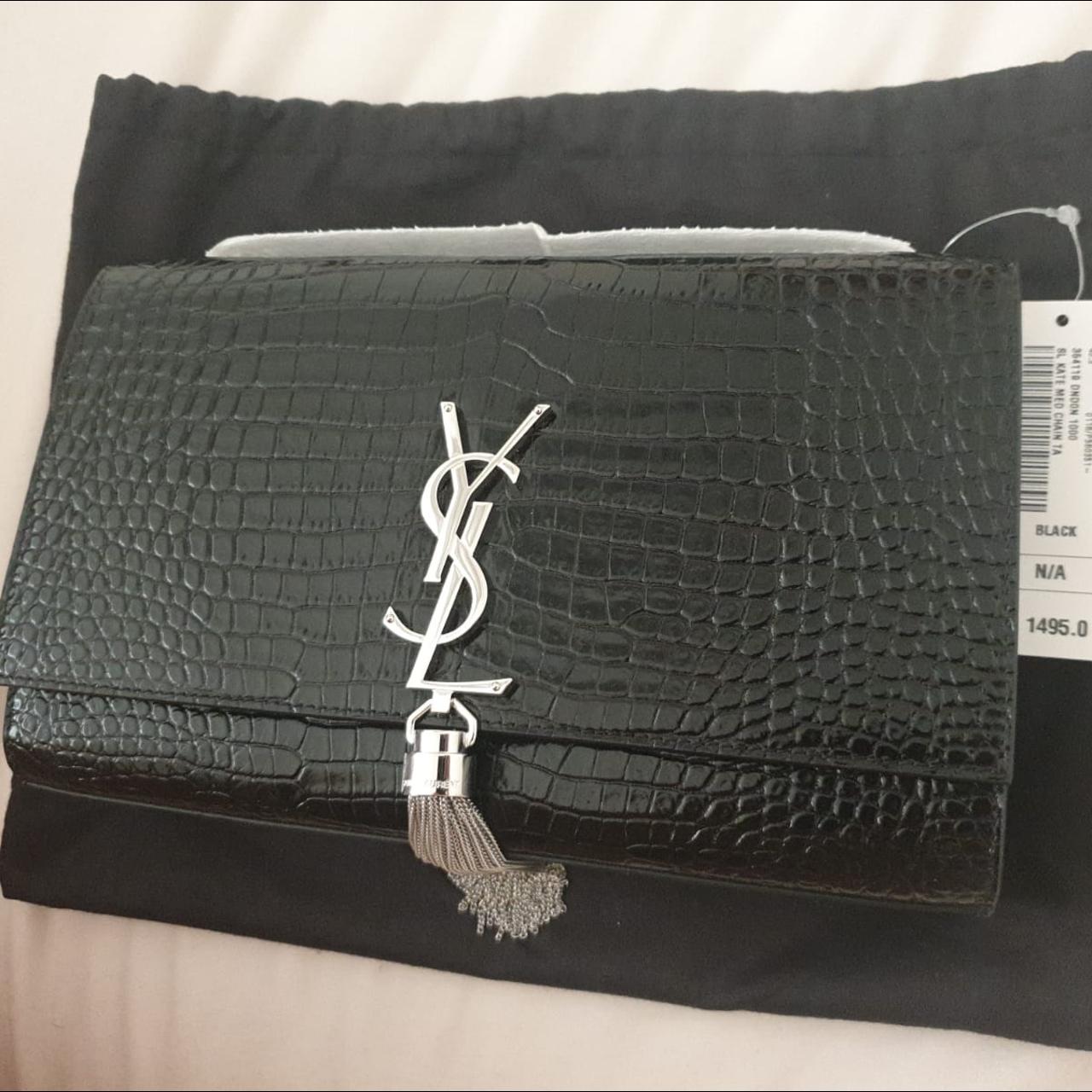 YSL wallet with box brand new olive green #ysl - Depop