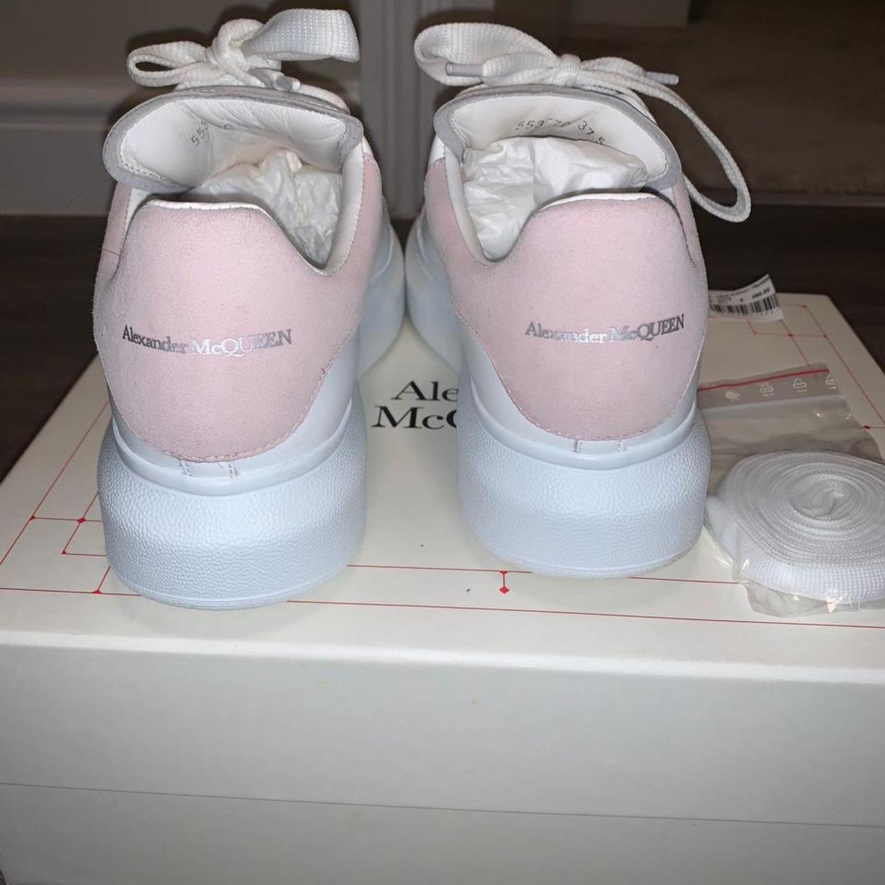 100% authentic Alexandra McQueen white and pink... - Depop