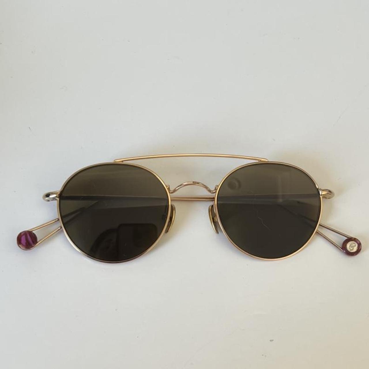 Ahlem Women's Gold and Brown Sunglasses
