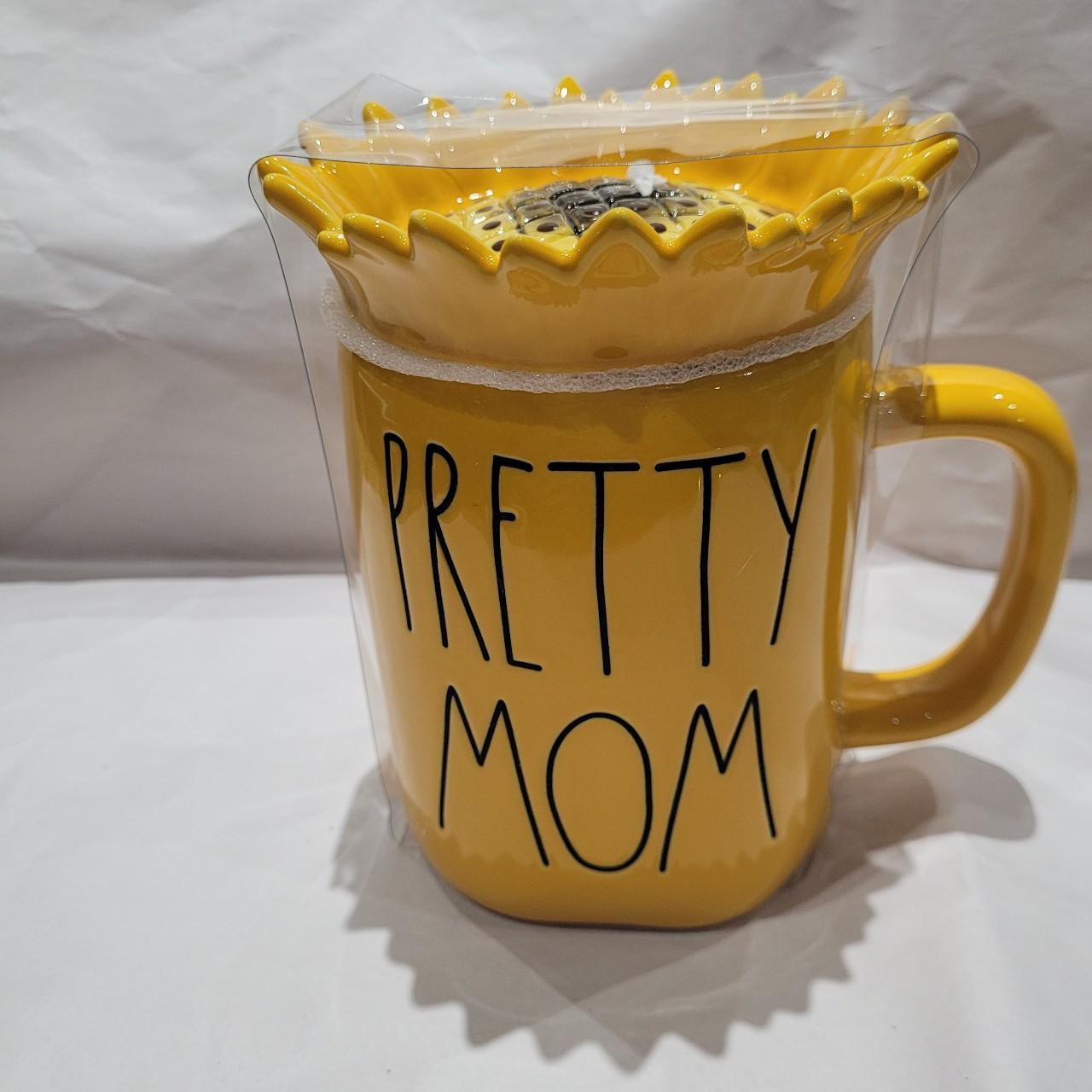 Rae dunn sunflower outlets topper mug