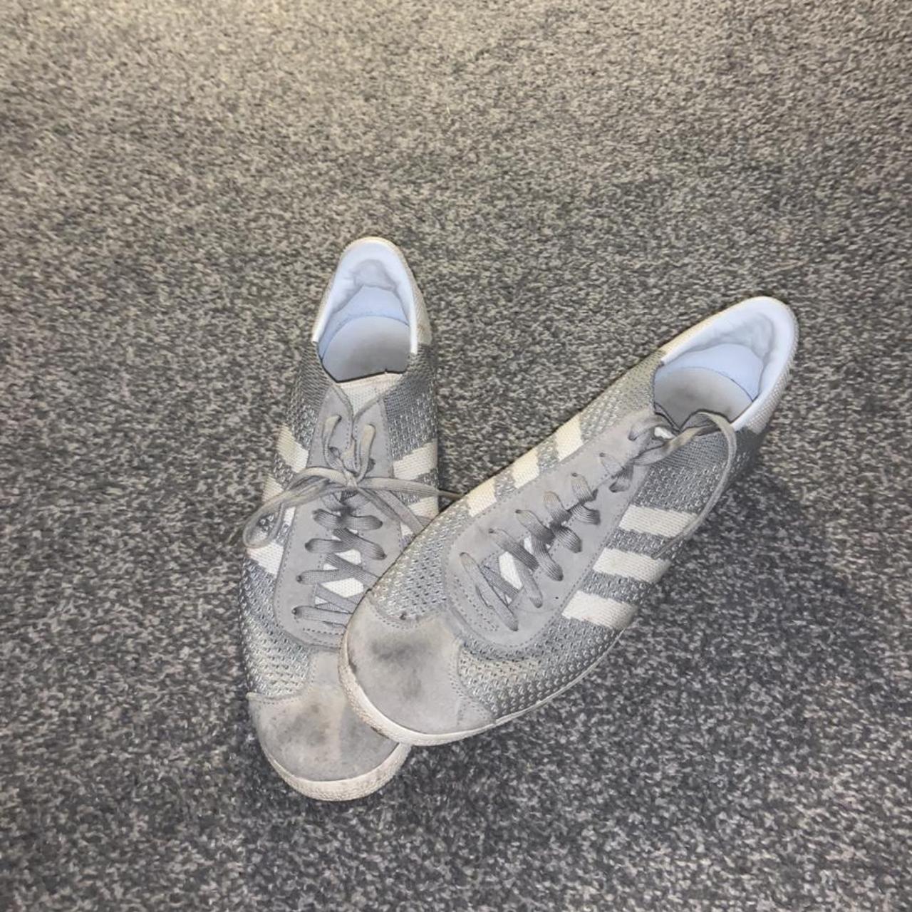 mens grey adidas gazelle trainers