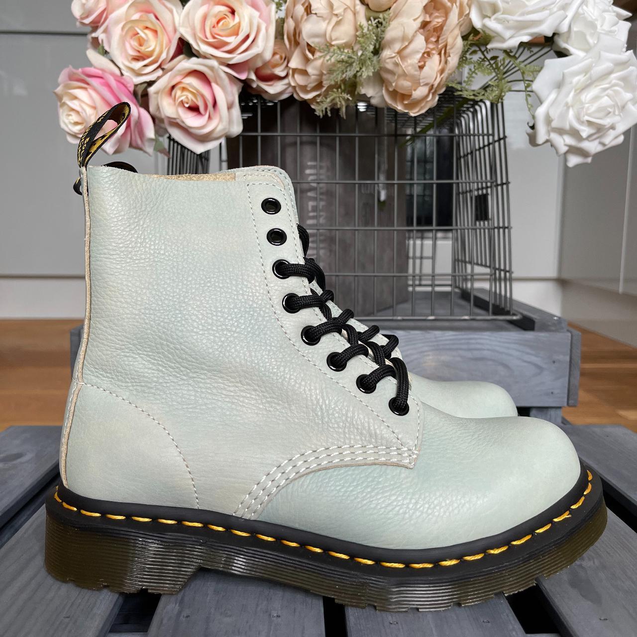 Dr martens pascal cheap boot in white glitter