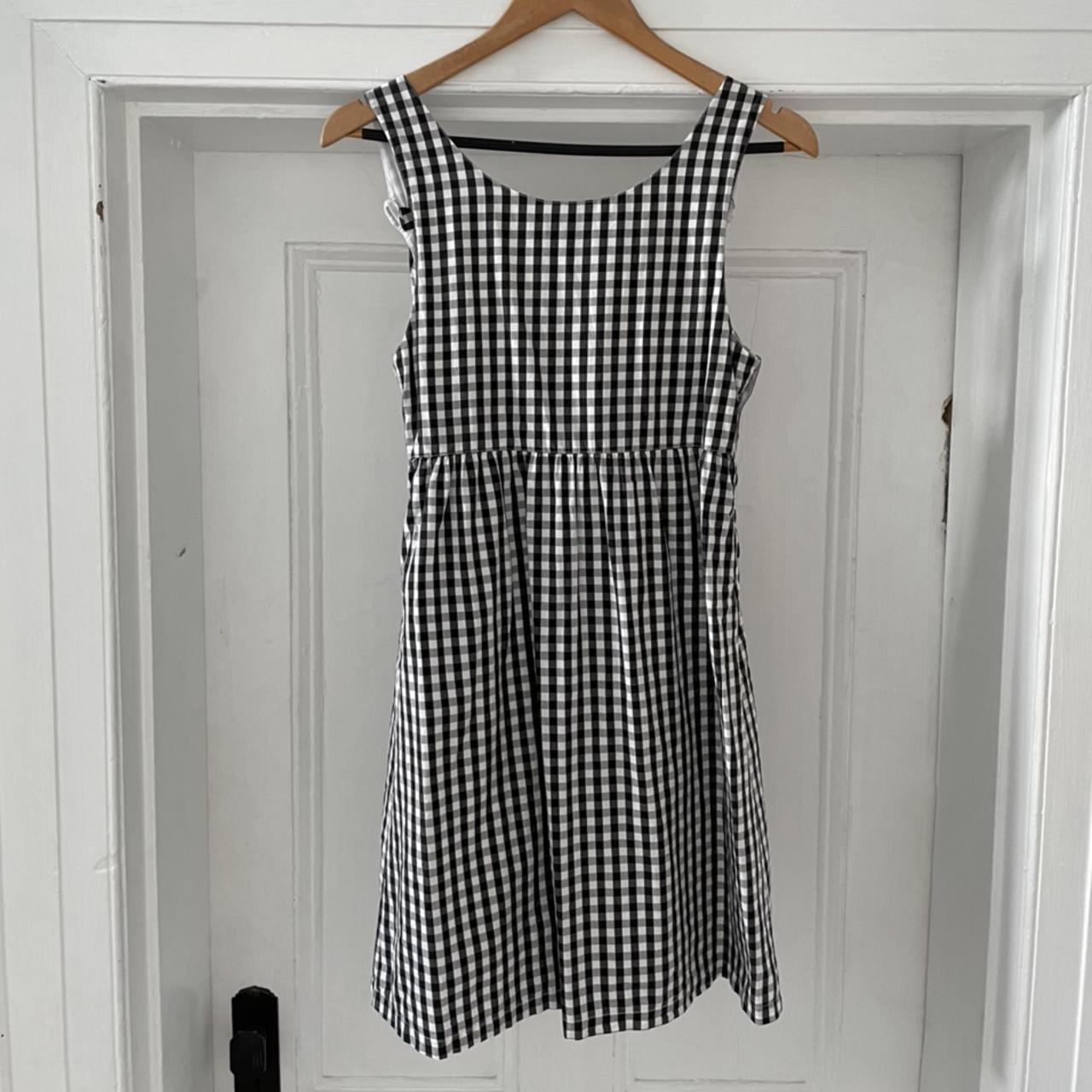 Gingham pinafore dress from Hem & Haw. 100% cotton... - Depop