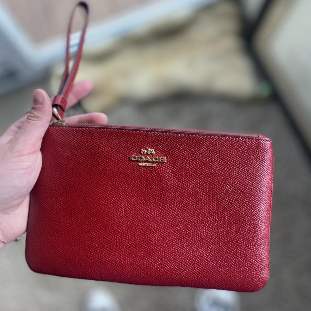 Red Coach wristlet! So cute and fun! - Depop