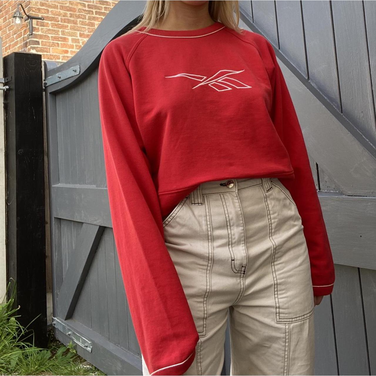 red reebok jumper