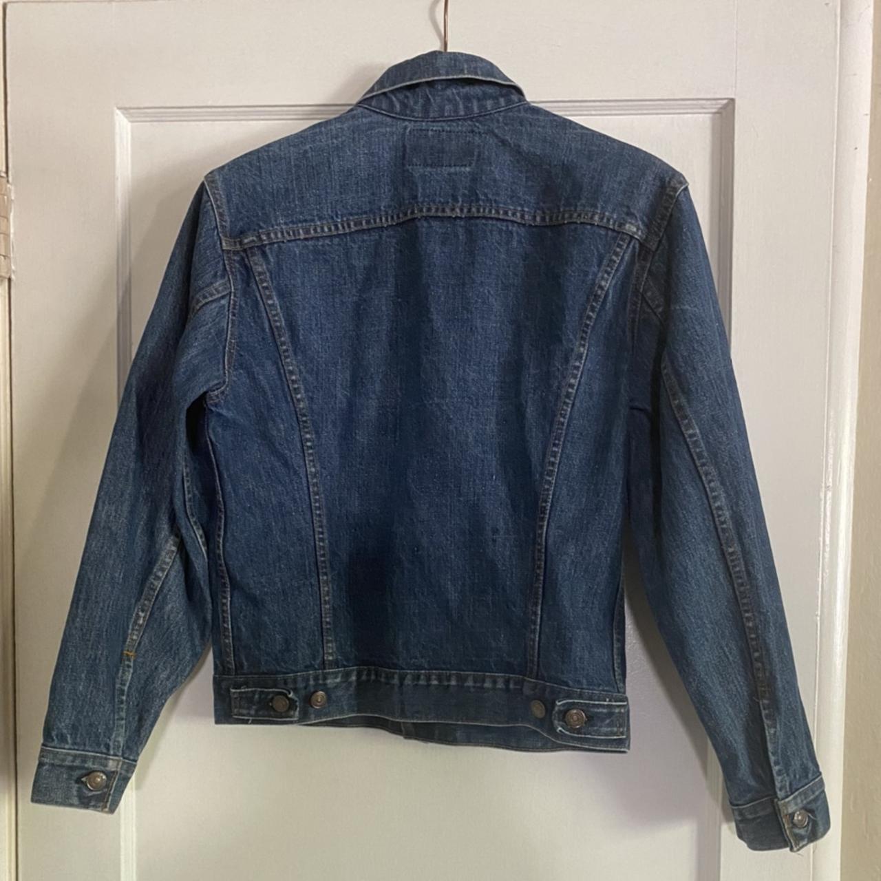 vintage Levi’s trucker jacket in classic indigo wash... - Depop