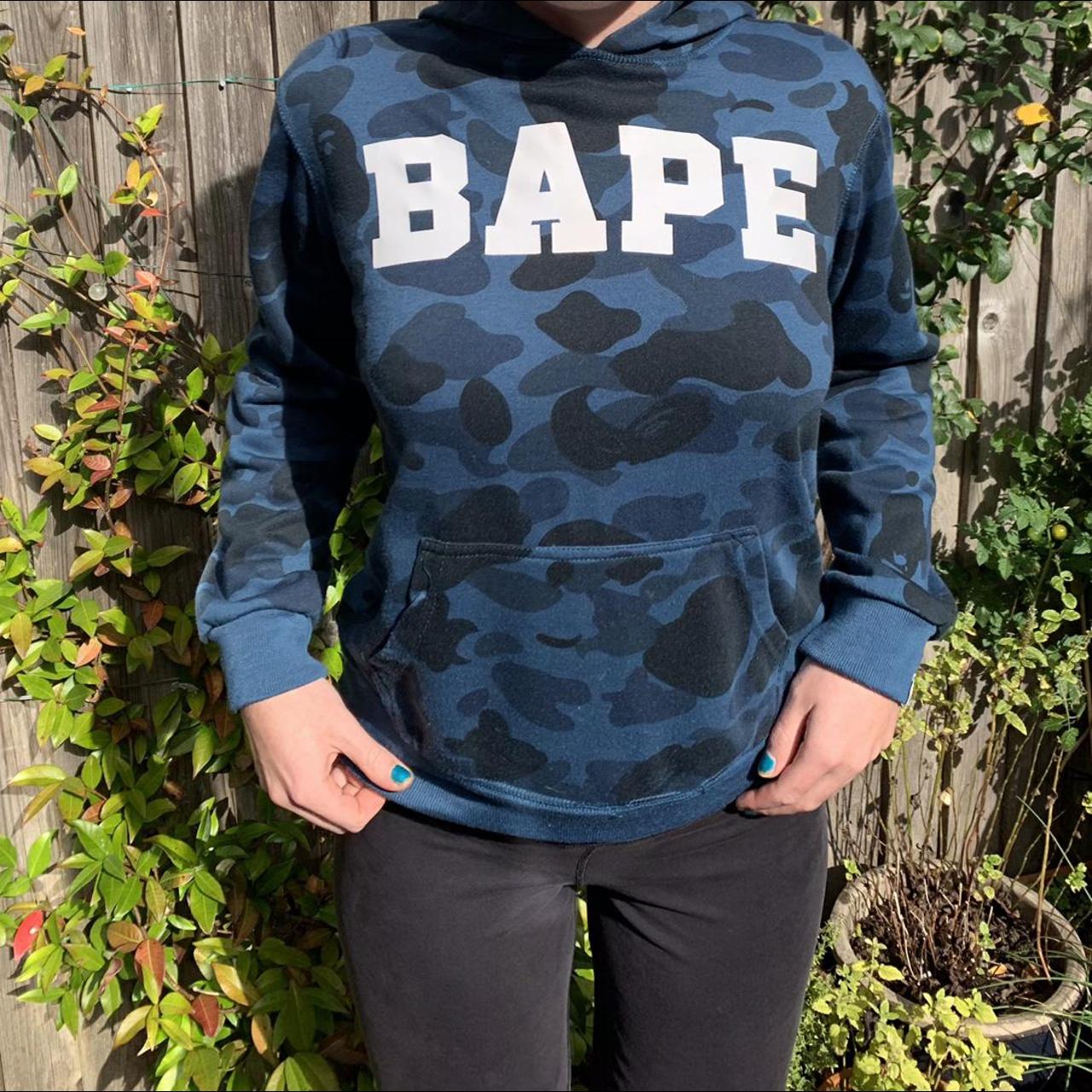 blue bape hoodie