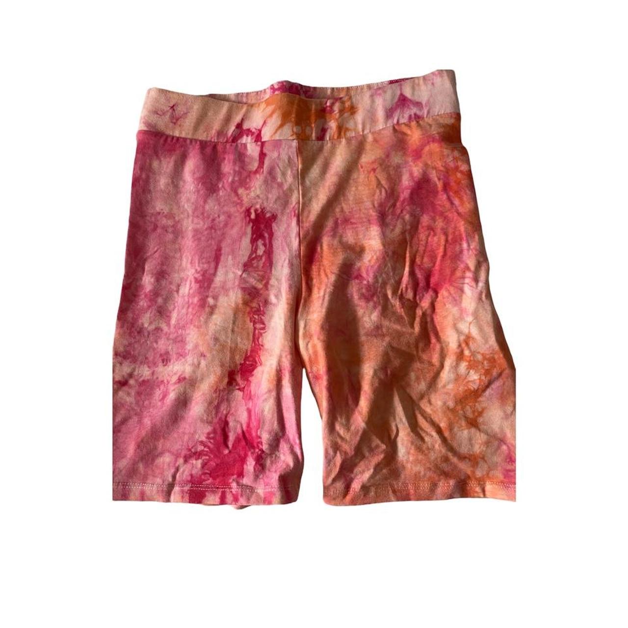 Bershka Pink Tye Dye Shorts Matching Crop Top Depop