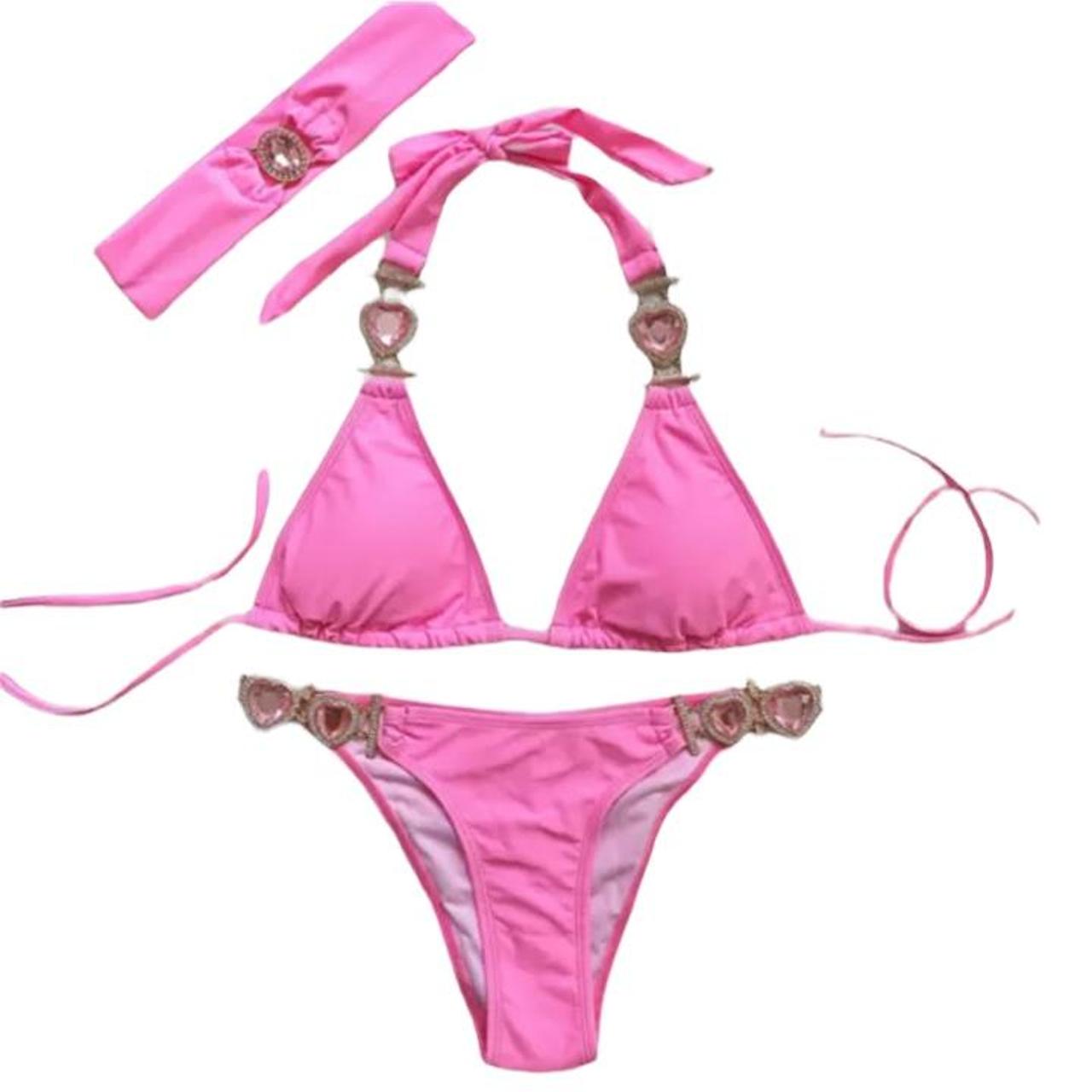 Women S Pink Bikinis And Tankini Sets Depop