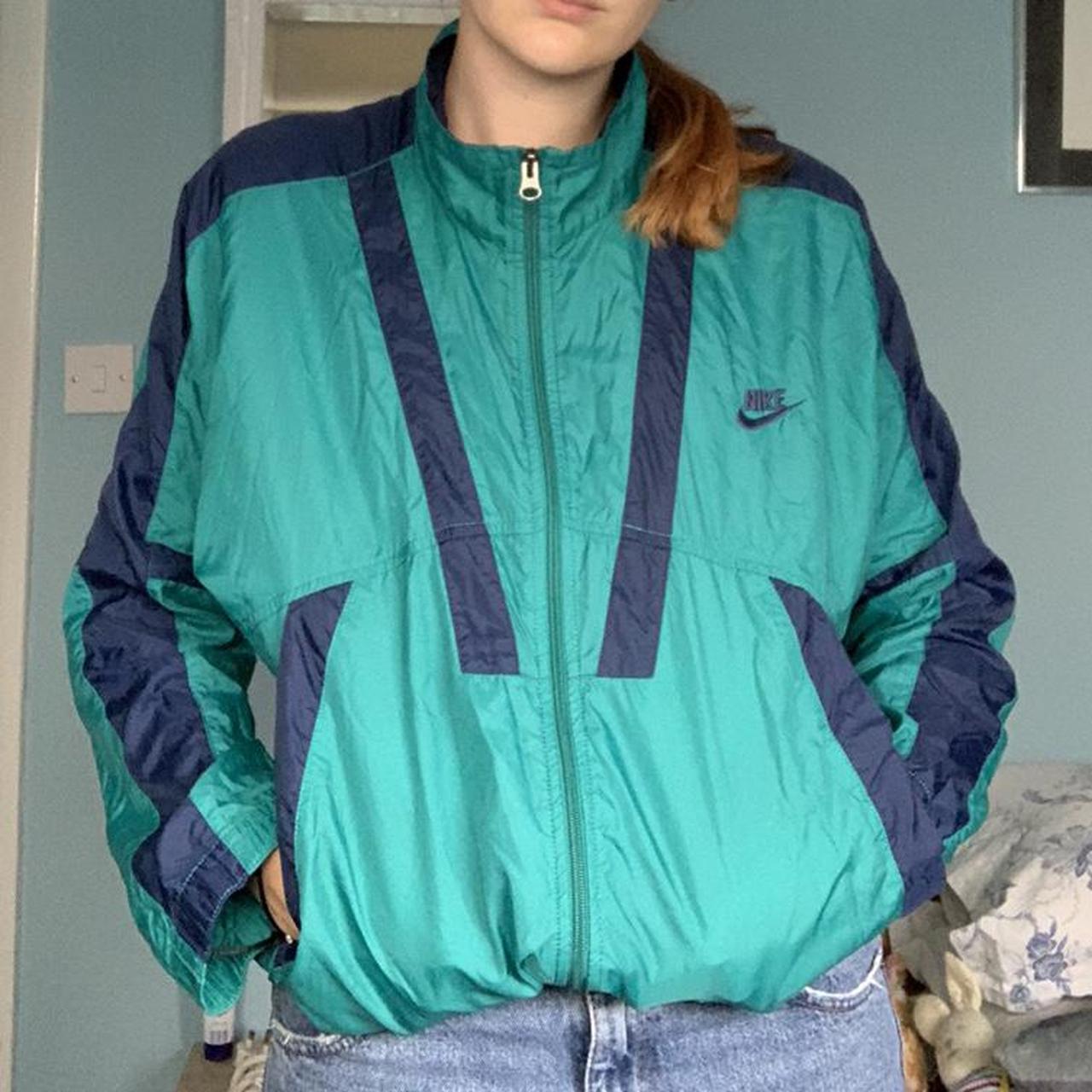 Nike windbreaker outlet turquoise