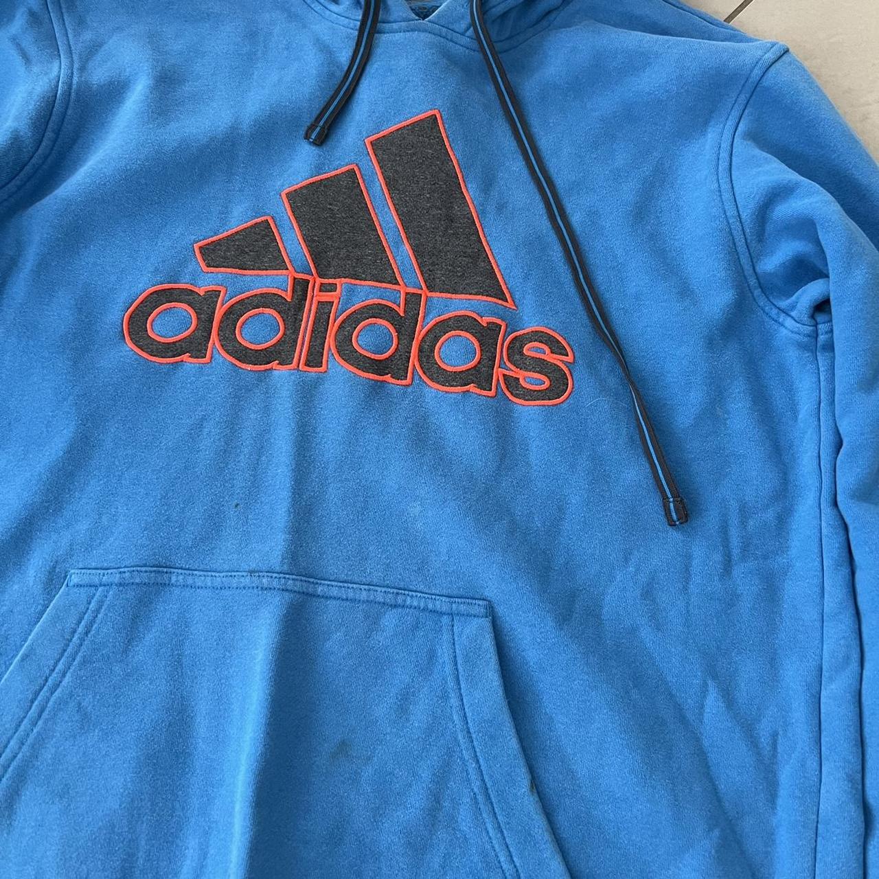 Adidas hoodie. Adidas spell out hoodie. Size medium!... - Depop