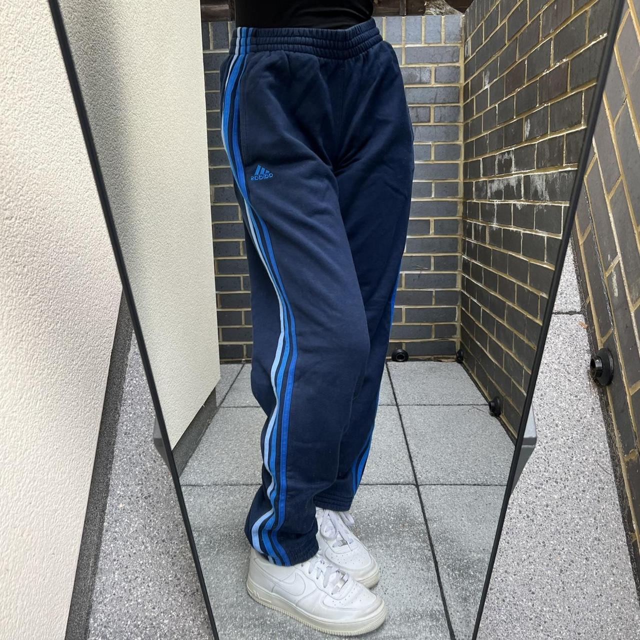 Adidas joggers. Adidas joggers in blue and blue fade... - Depop