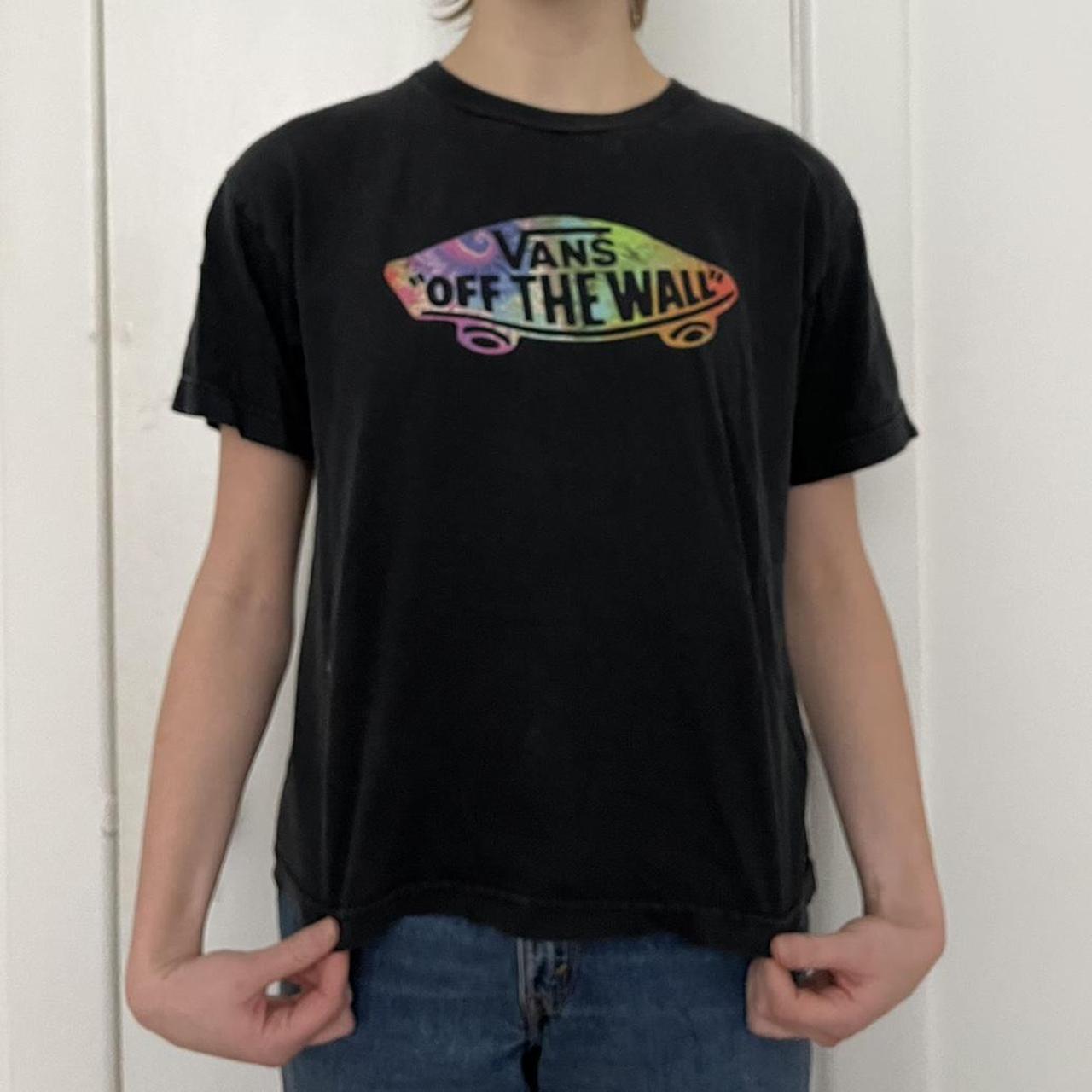 vans off the wall rainbow t shirt