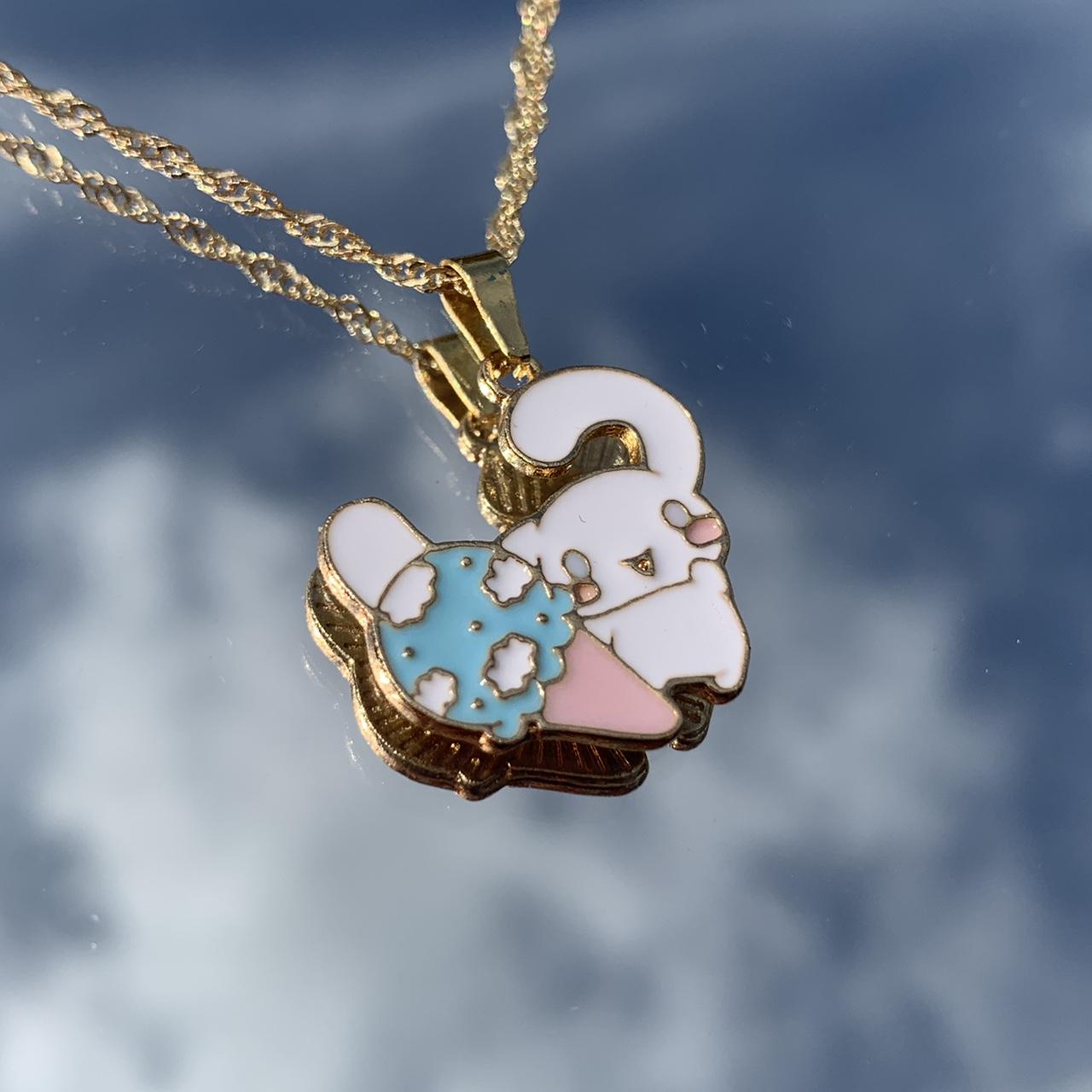 cinnamoroll necklace • the necklace is 16” • - Depop