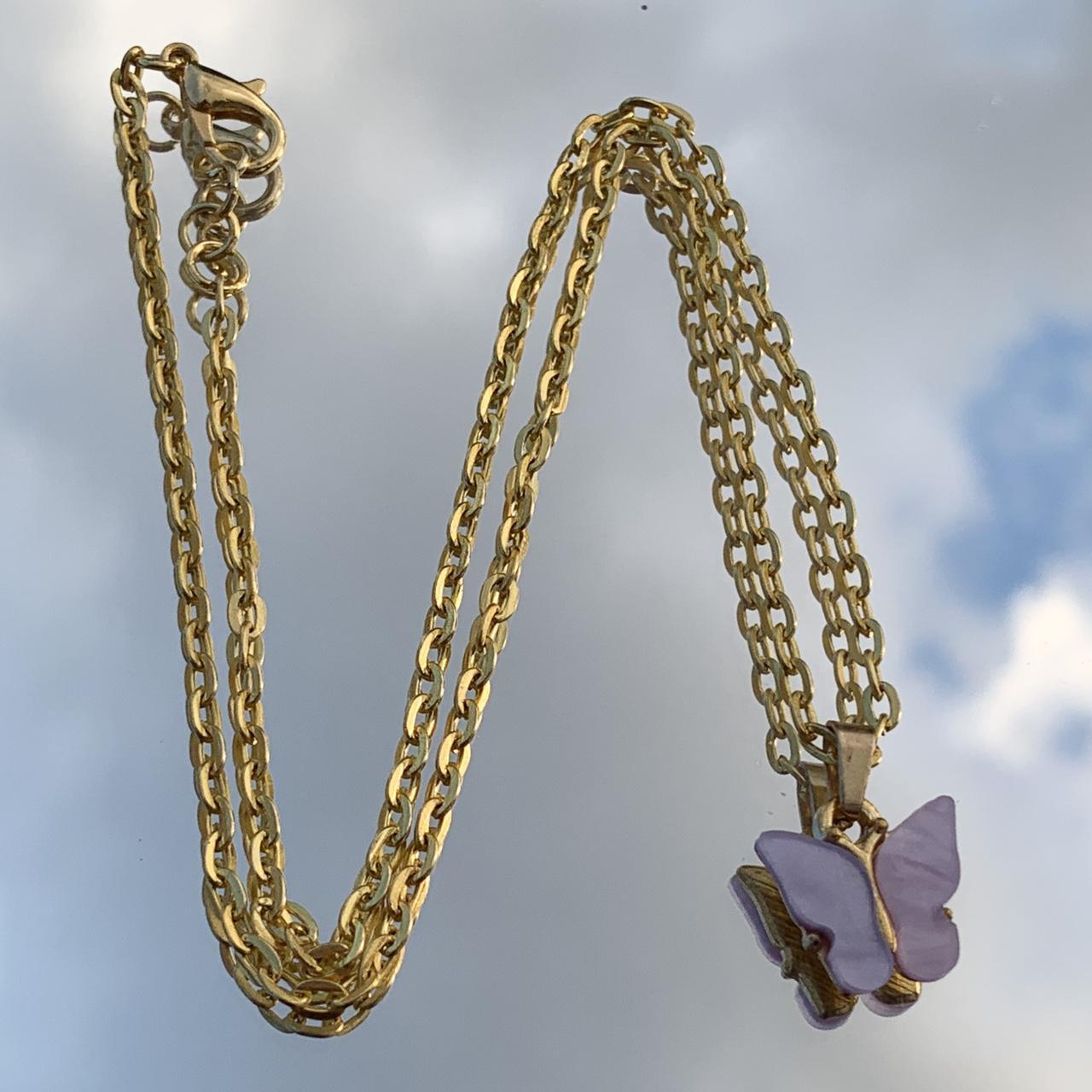 Product Image 2 - purple butterfly necklace

• the necklace