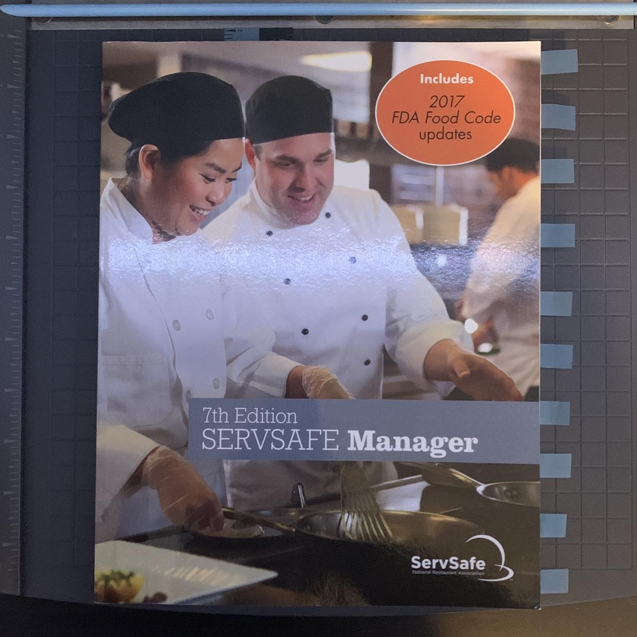 servsafe manager book 7th edition • has minor signs... - Depop