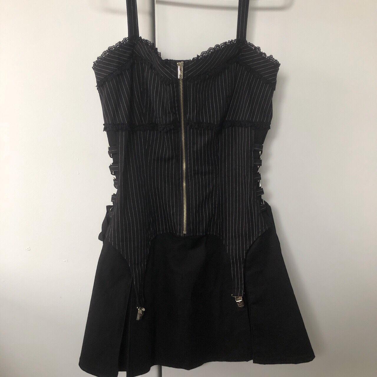 Corset pinstripe Tripp garter dress Wanting to... - Depop