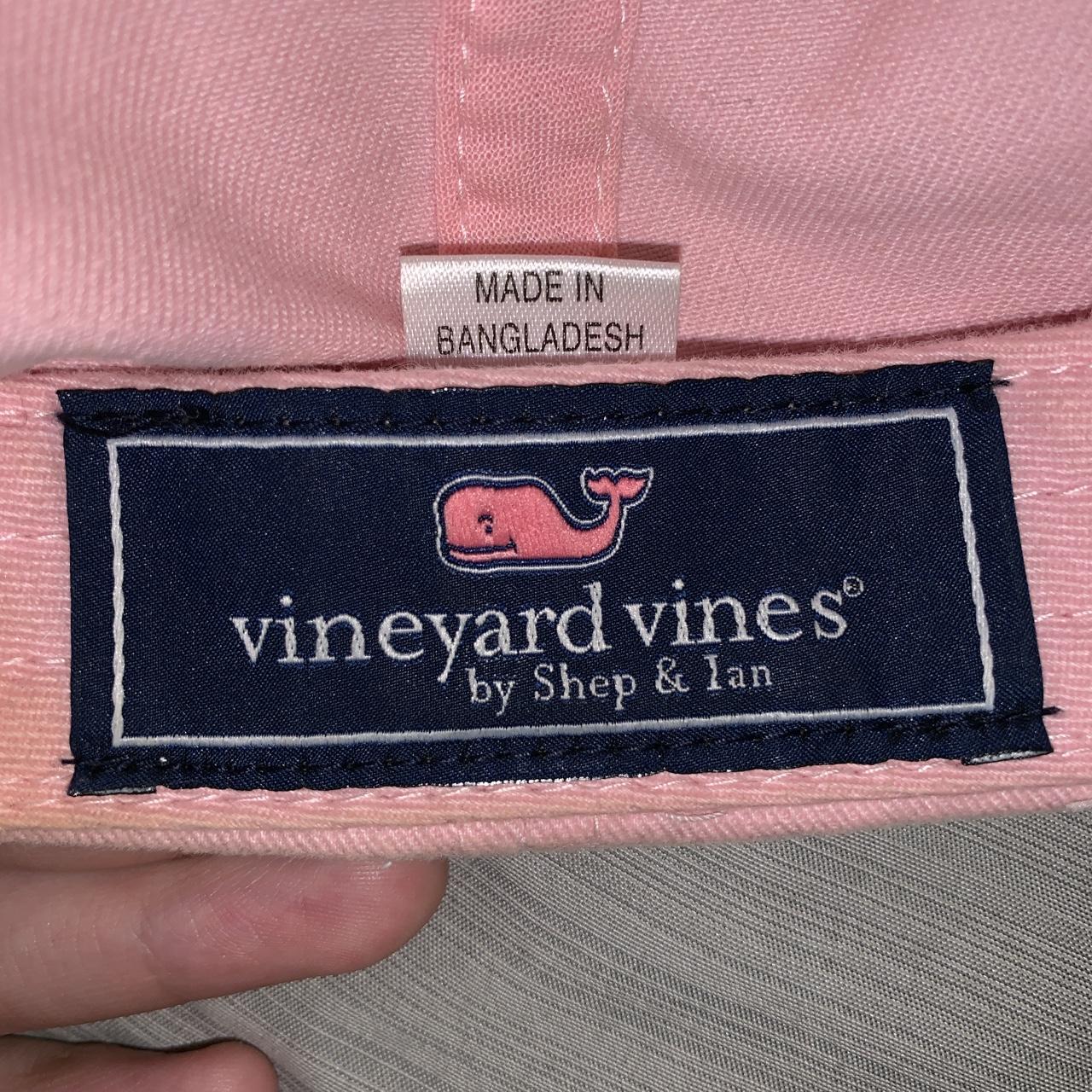 pink vineyard vines whale baseball dad hat good - Depop