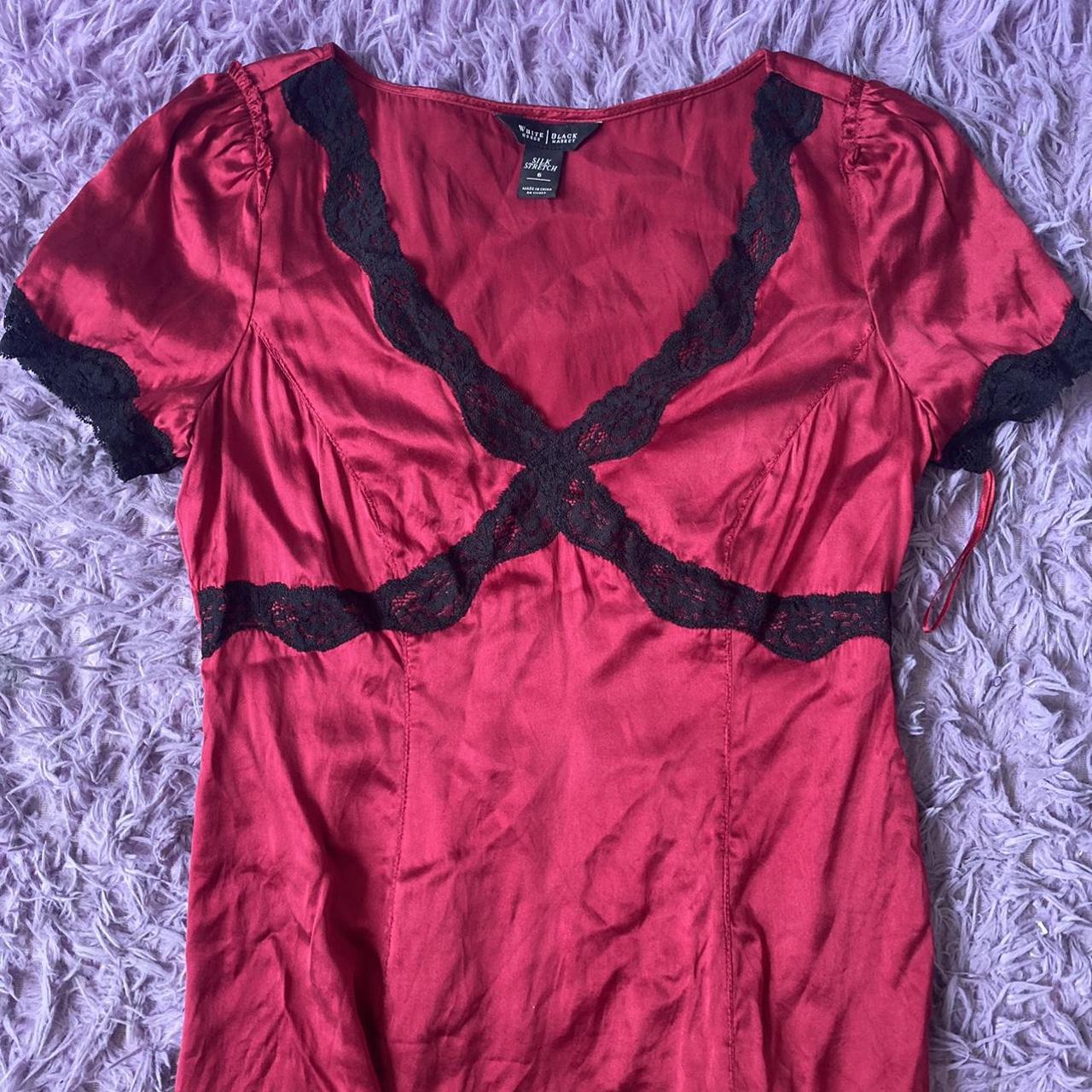 white-house-black-market-women-s-red-and-black-blouse-depop