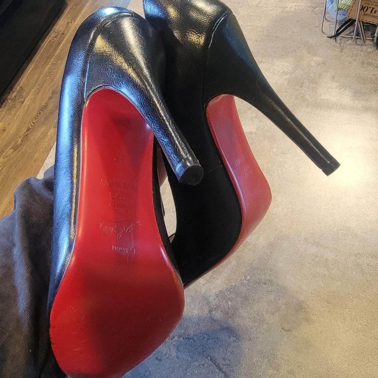 Red louis-vuitton-heels - Depop