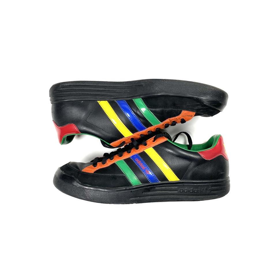 Adidas black rainbow on sale shoes