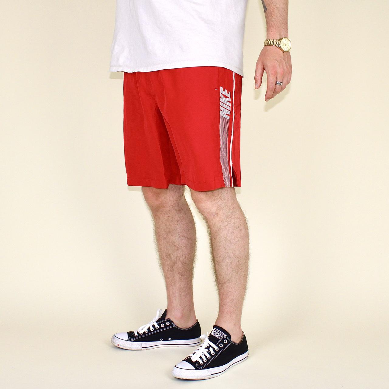 mens red nike shorts