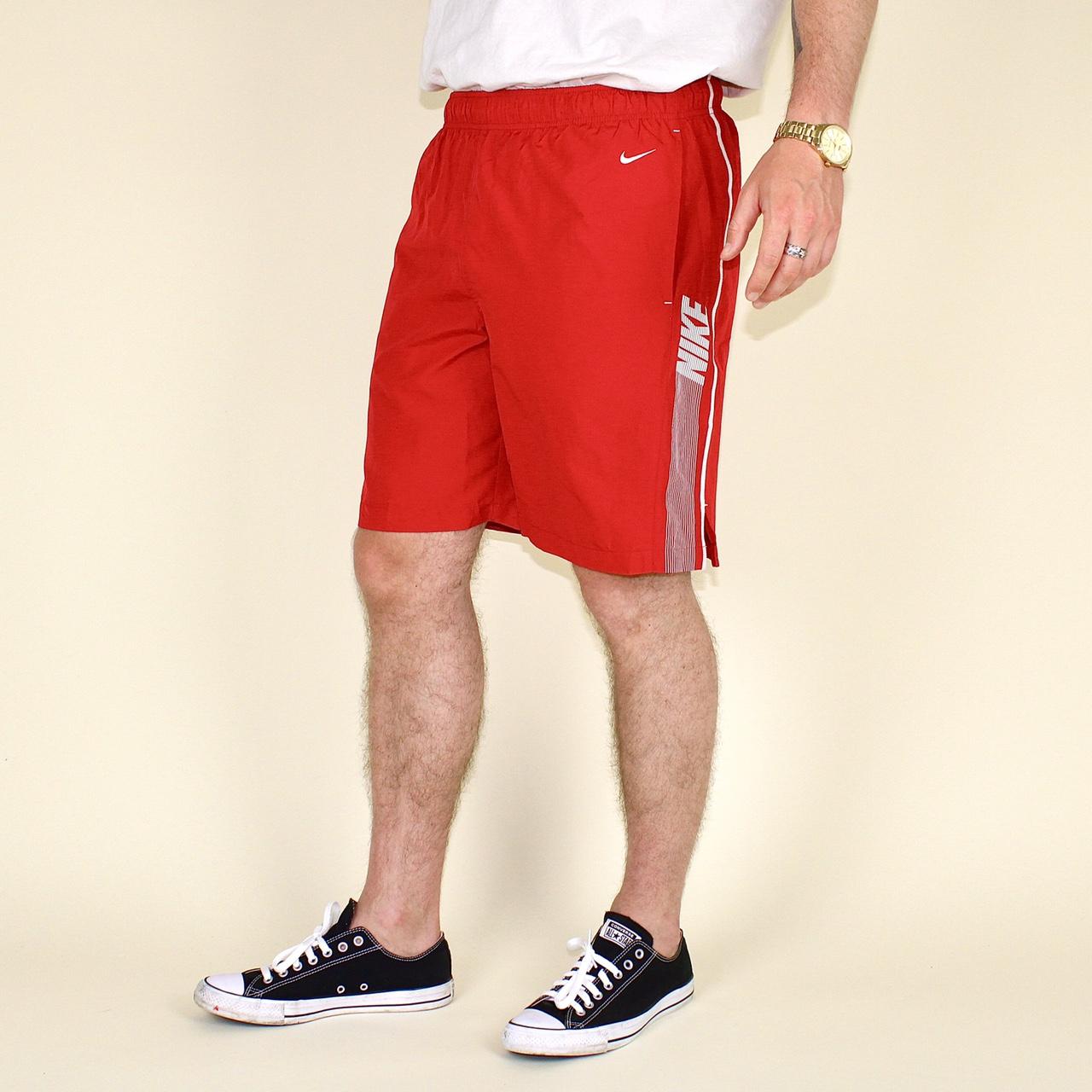 red nike shorts Red vintage Nike shorts. Item in... Depop
