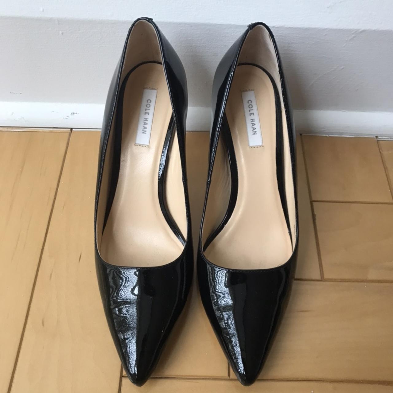 Cole Haan Bradshaw pump in black patent leather....