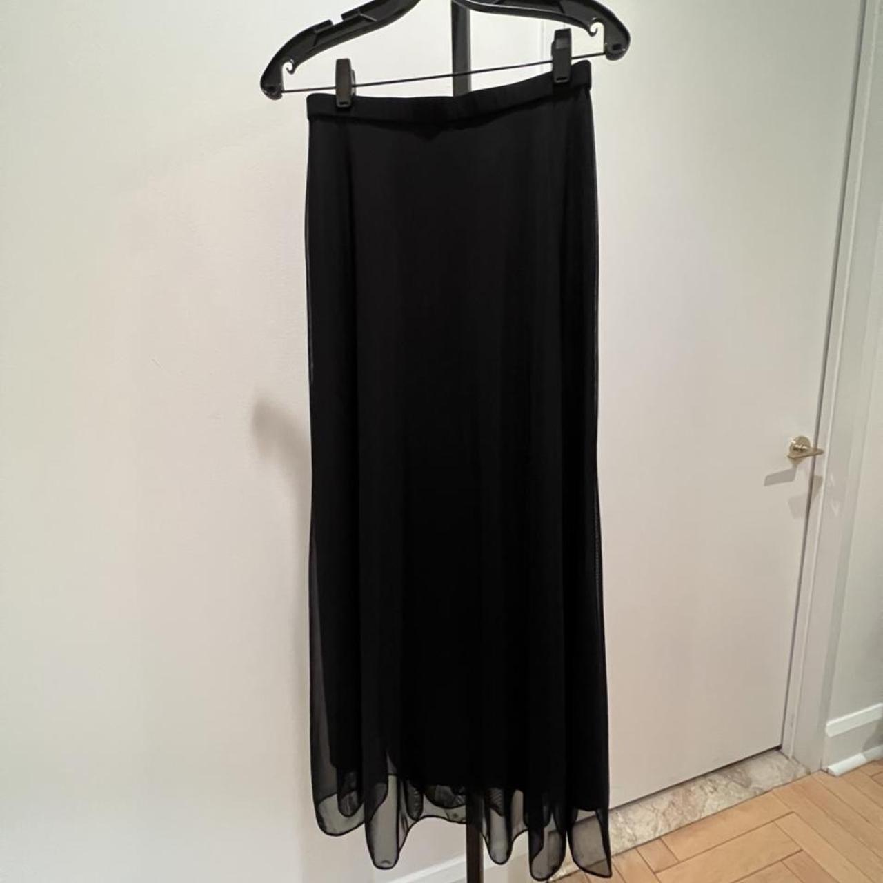 Tadashi Shoji Women's Black Skirt | Depop