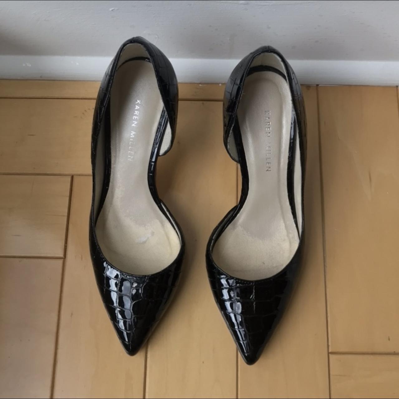 Karen Millen Women's Black Courts | Depop